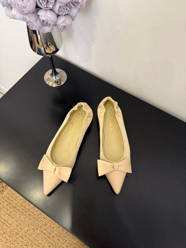 CC 25 Ballet Flats Beige Lamskin 330774