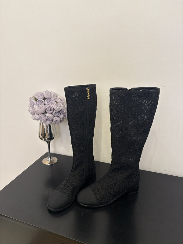 CC 25 Long Boot Black Mesh 354927