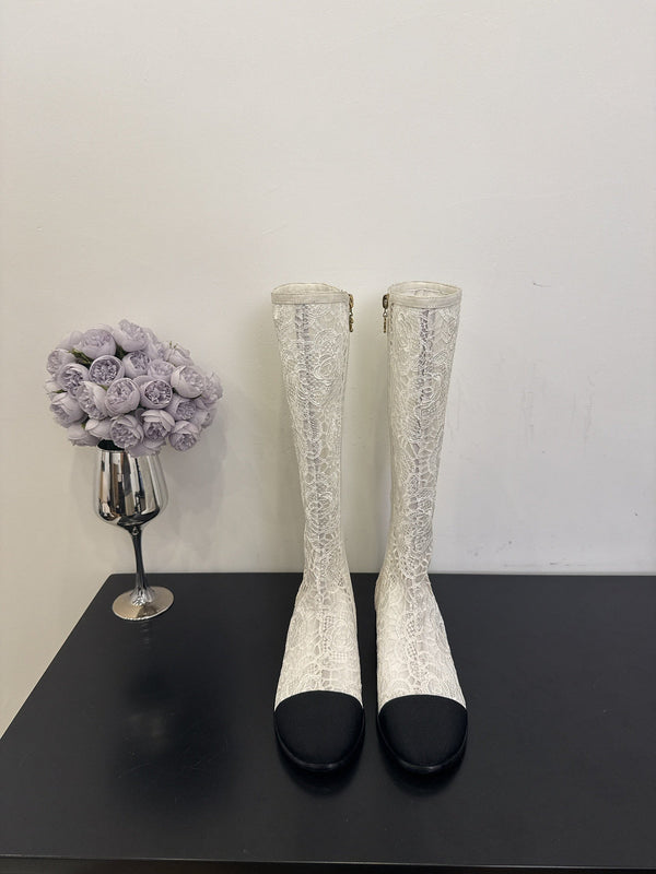 CC 25 Long Boot White Mesh 354928
