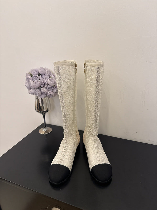 CC 25 Long Boot White Mesh 354928