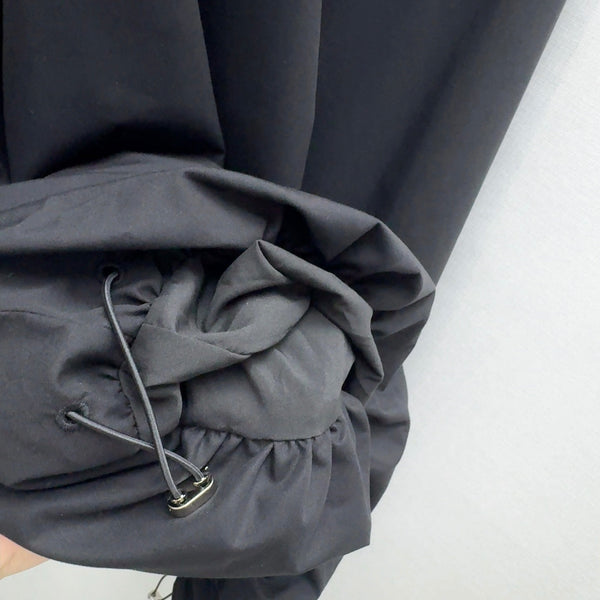 Prada 2025 Sleeveless Dress A-line Babydoll Black Polyester