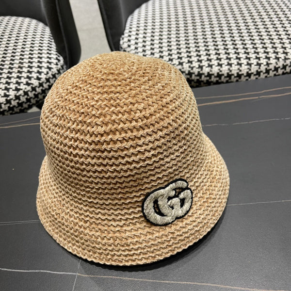 BUCKET HAT IN BEIGE WOOL 389115