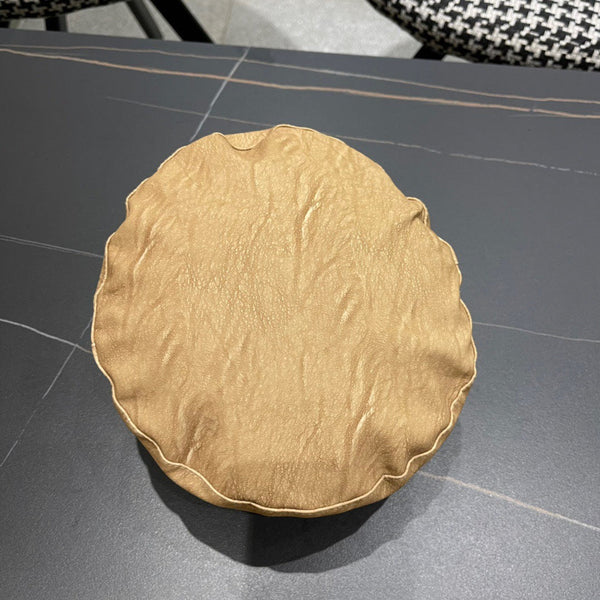 CAPPELLO BAKER BOY IN PELLE DI VITELLO MARRONE ARACHIDI 420948