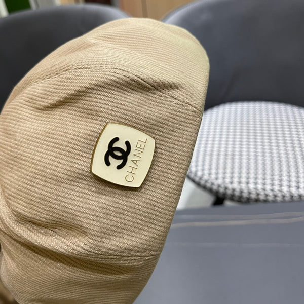 CAPPELLO BASCO IN VELLUTO A COSTE MARRONE ARACHIDI 429843