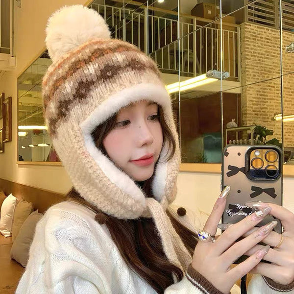 PLUSH WINTER HAT COLORFUL 431201