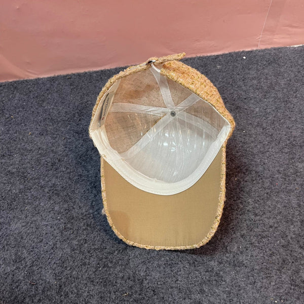 BASEBALL CAP IN SAND YELLOW TWEED 437708