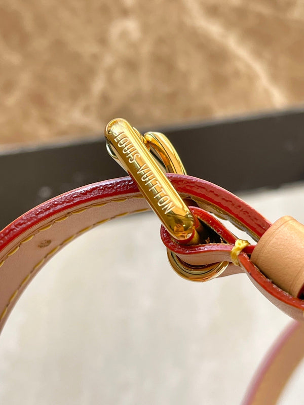 BORSA MÉTIS 25 IN BLU LAGUNA PIASTRELLE MONOGRAMMA TELA FERRAMENTA ORO