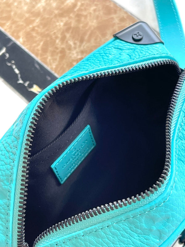 MINI BAULE MORBIDO 18 IN BLU TURCHESE TAURILLON