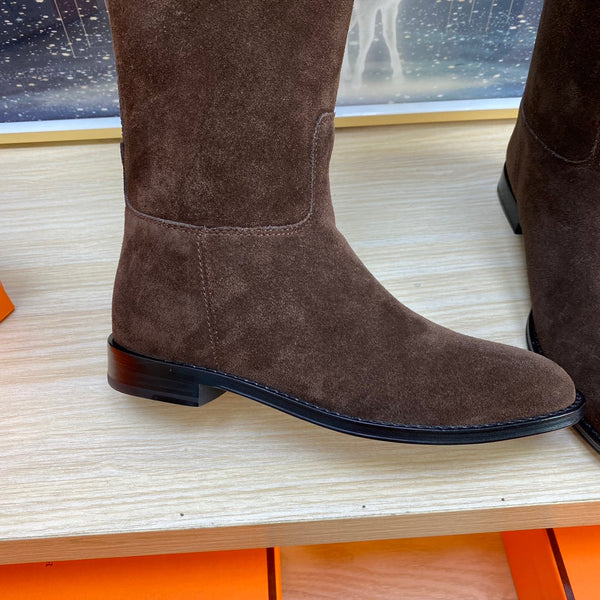 HM Jumping Boot In Chocolate Suede 987474