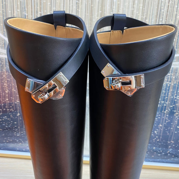 HM Jumping Boot In Black Calfskin 987476