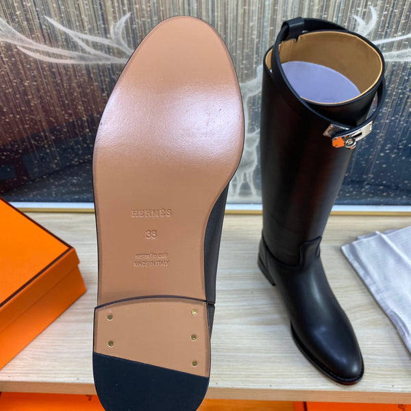 HM Jumping Boot In Black Calfskin 987476