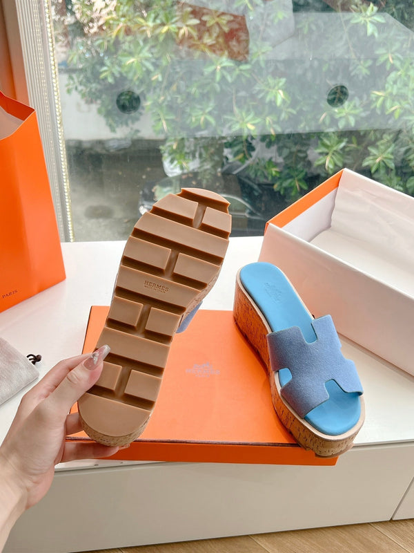 SANDALO EZE 65 CAMOSCIO AZZURRO