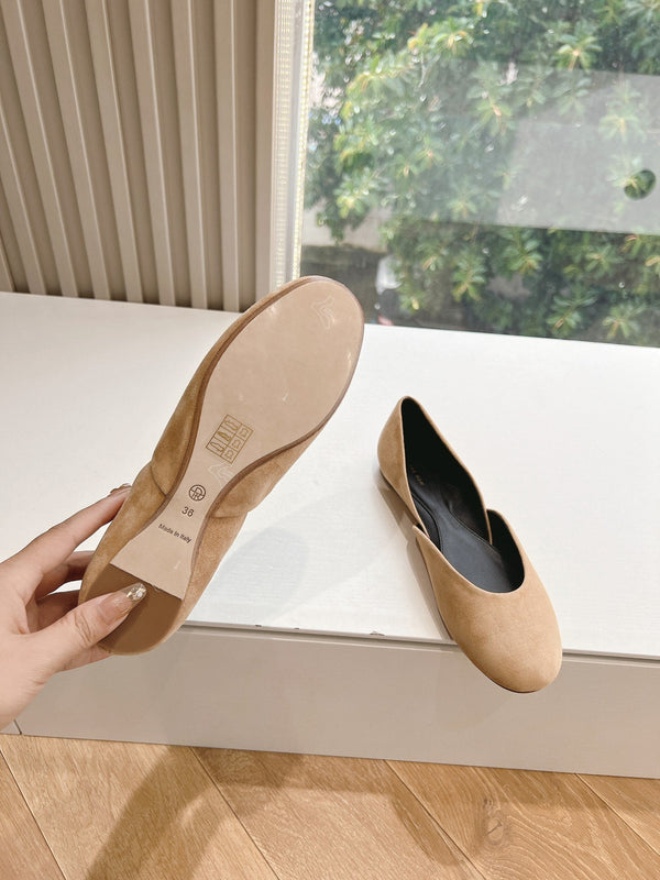 SL GEMMA BALLET FLAT CAMEL SUEDE
