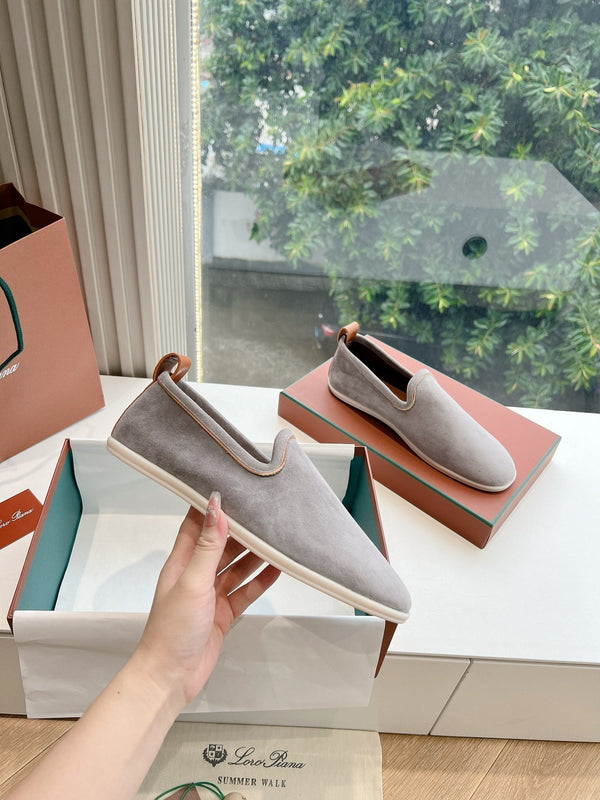 Mocassino Venice Walk in pelle scamosciata grigia