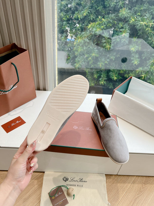 Mocassino Venice Walk in pelle scamosciata grigia