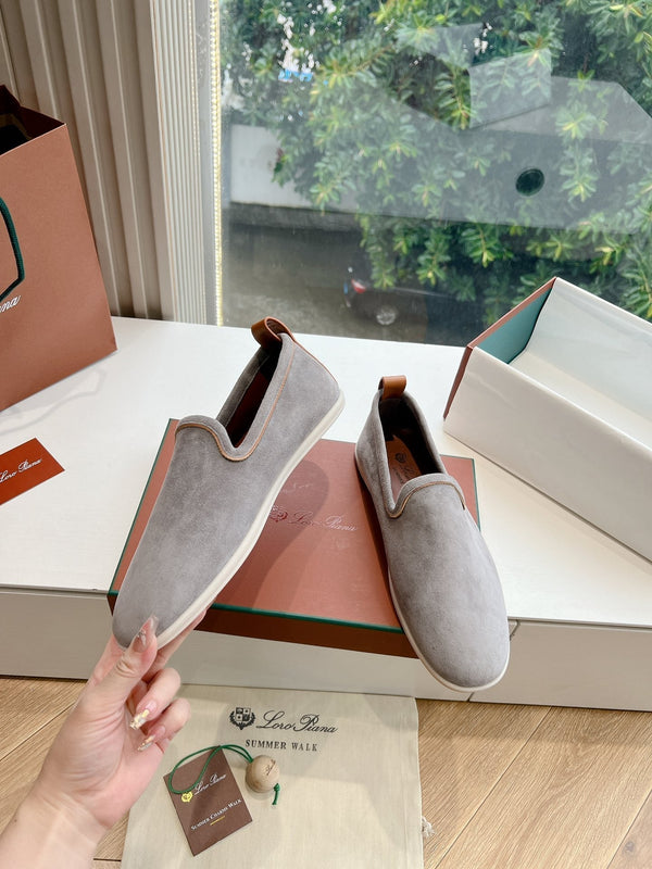 Mocassino Venice Walk in pelle scamosciata grigia