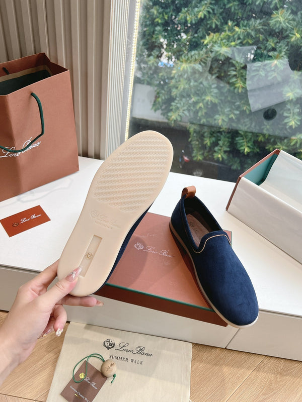 Mocassino Venice Walk in pelle scamosciata blu scuro