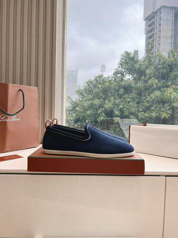 Mocassino Venice Walk in pelle scamosciata blu scuro