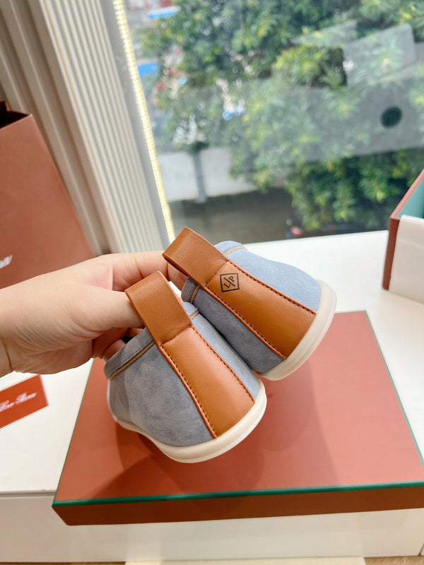 Mocassino Venice Walk in pelle scamosciata blu grigio