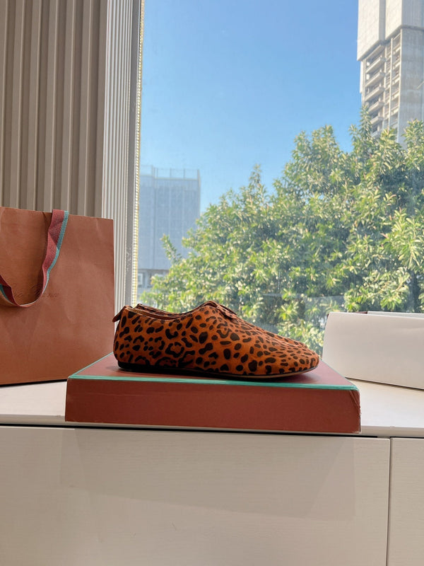 LP Floaty Flat Arancione Nero Leopardato Scamosciato 992985