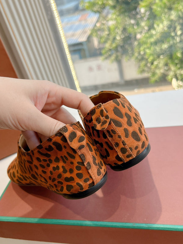 LP Floaty Flat Arancione Nero Leopardato Scamosciato 992985