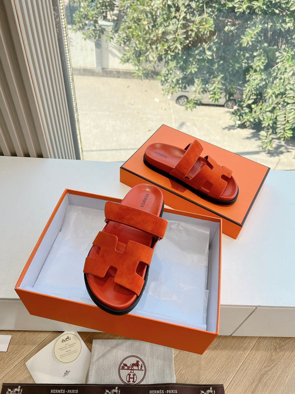 HM Chypre Sandal Orange Suede 202809