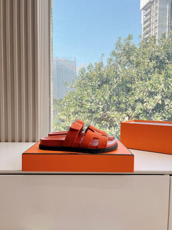 HM Chypre Sandal Orange Suede 202809