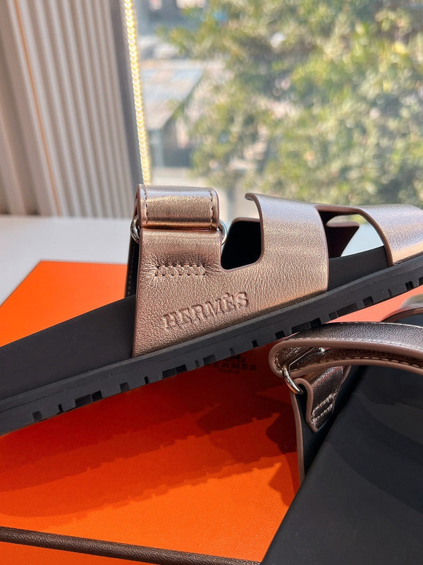 HM Chypre Sandal Copper Roser Calfskin 202813