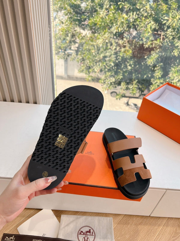 HM Chypre Sandal Clay Brown Calfskin 202819