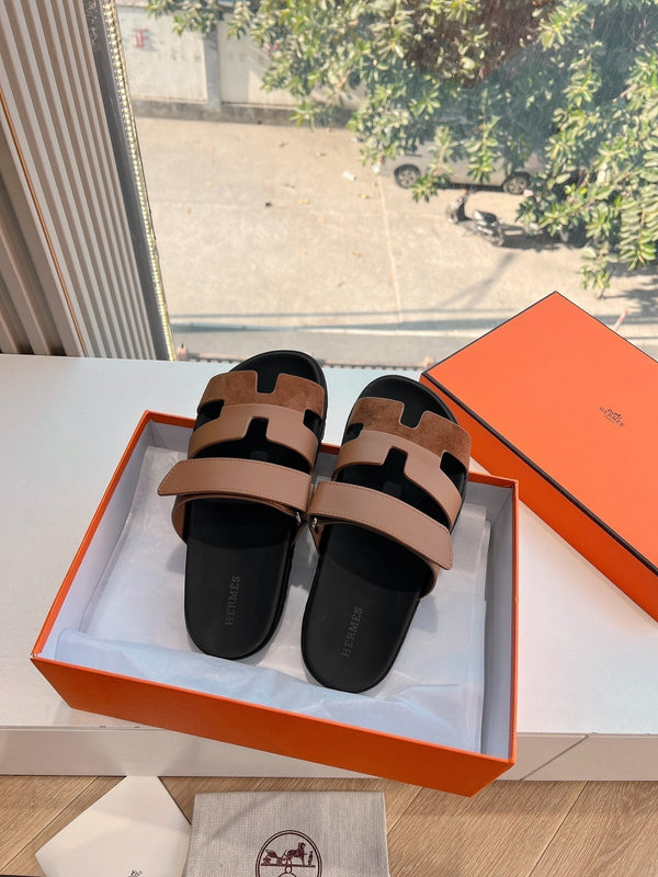 SANDALO CYPRUS IN CAMOSCIO E VITELLO MARRONE BRONZO