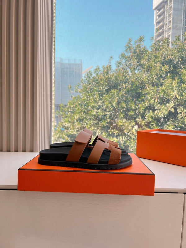 HM Chypre Sandal Clay Brown Calfskin 202819