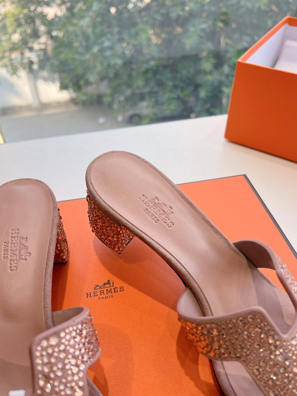 HM 25C Oasis Sandal Salom Leather With Rhinestone 202836