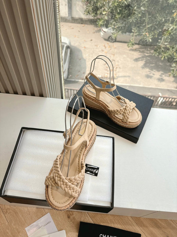 CC Mules Sandals Nude 6cm Lambskin 202888