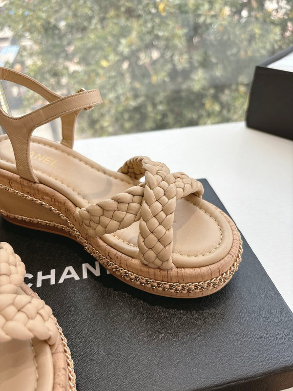 CC Mules Sandals Nude 6cm Lambskin 202888