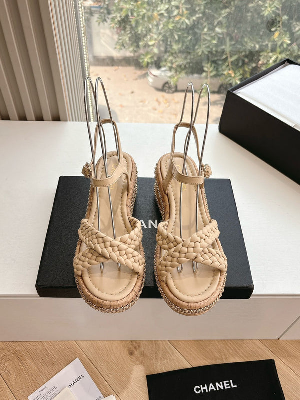 CC Mules Sandals Nude 6cm Lambskin 202888