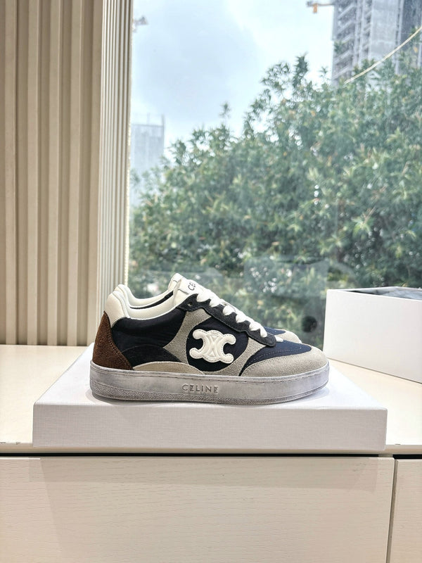 CELINE Sneaker Blue Gray Suede 285895