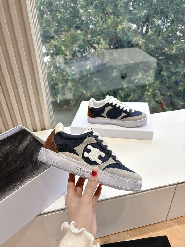 CELINE Sneaker Blue Gray Suede 285895