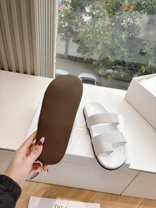 Hugh Sandal in White Cowhide 286180