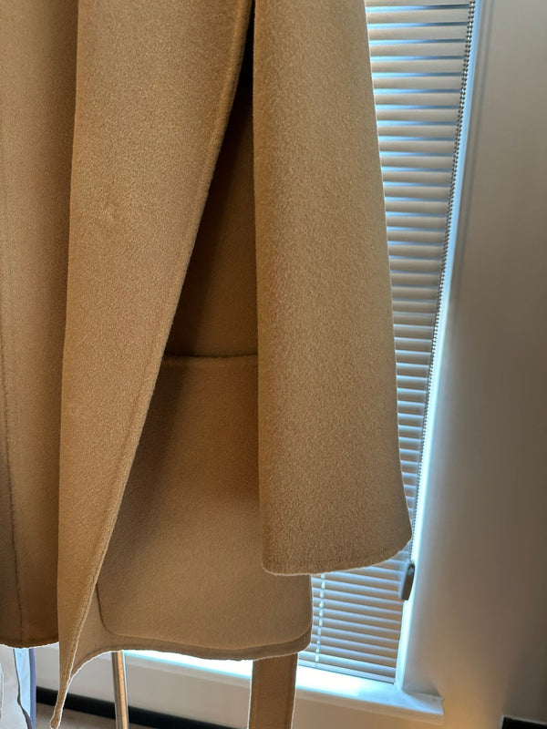 Loewe Coat Khaki Brown Cashmere