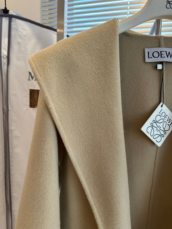 Loewe Coat Beige Cashmere
