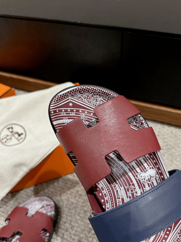 SANDALO CYPRUS IN PELLE DI VITELLO COLOR UMBRA BRUCIATO, UNICO