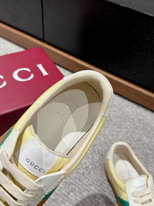 GG & ADIDAS SNEAKER KHAKI CALFSKIN