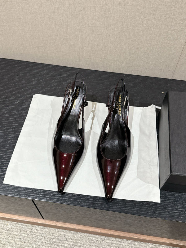 SL CHERISH SLINGBACK 75 VITELLO VINO