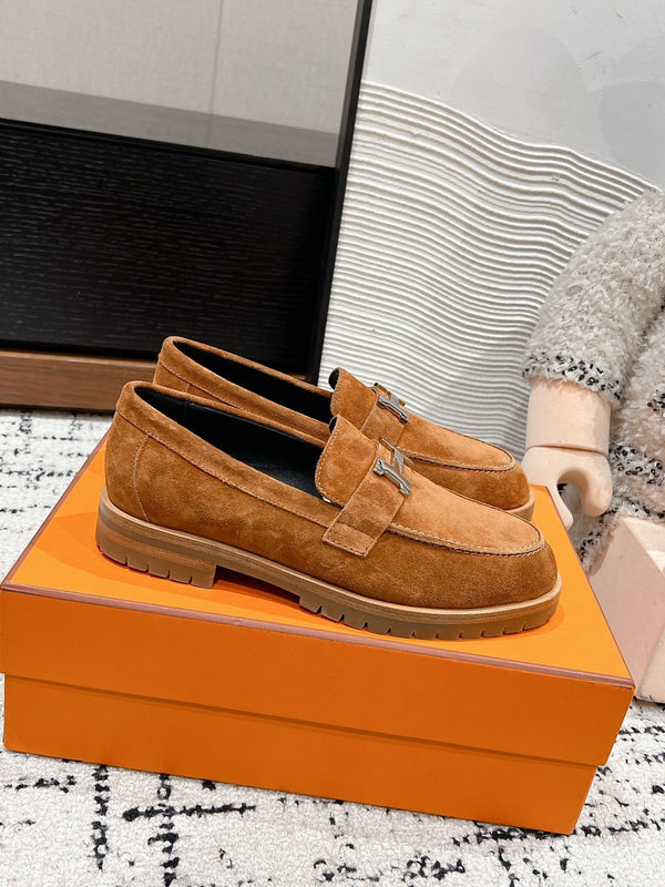 HM Faubourg Loafer In Brown Suede 118745