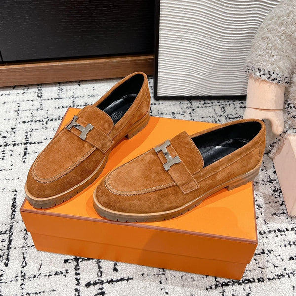 HM Faubourg Loafer In Brown Suede 118745