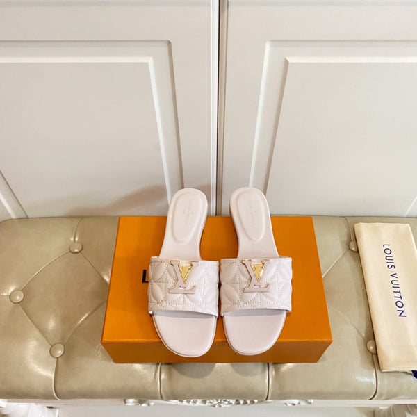 LV Neo Revival Flat Mule Light Pink Lambskin