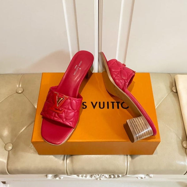 LV Neo Revival Mule 55mm Red Pink Lambskin