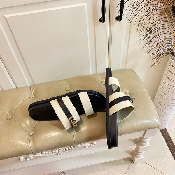 HM Jackson Sandal Ivory White Cowhide 958020