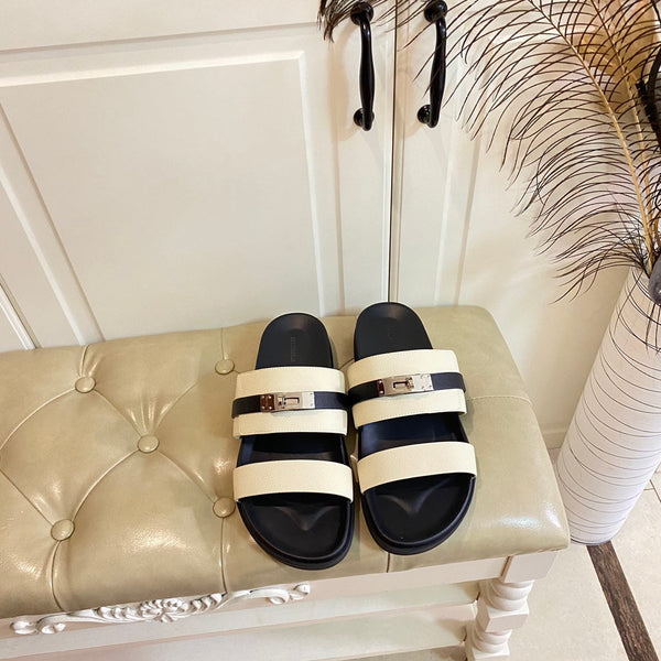 HM Jackson Sandal Ivory White Cowhide 958020