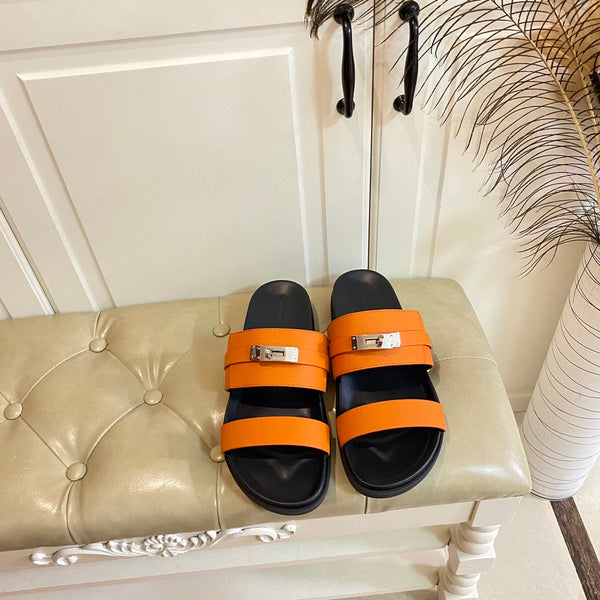 HM Jackson Sandal Orange Cowhide 958036